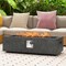 Grey Magnesium Oxide Fire Pit Table, 50,000 BTU and Stainless Steel Burner